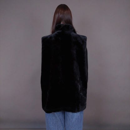 VIN-OUTW-33594 Vintage γιλέκο γούνινο Yessica S-M