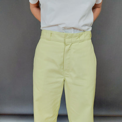 VIN-TR-26731 Vintage παντελόνι denim κίτρινο unisex Dickies M-L