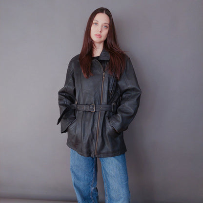 VIN-OUTW-33612 Vintage δερμάτινο jacket perfecto M