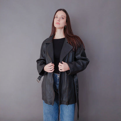 VIN-OUTW-33612 Vintage δερμάτινο jacket perfecto M