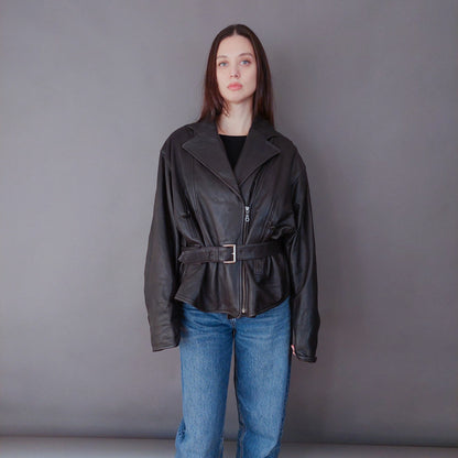 VIN-OUTW-33612 Vintage δερμάτινο jacket perfecto M