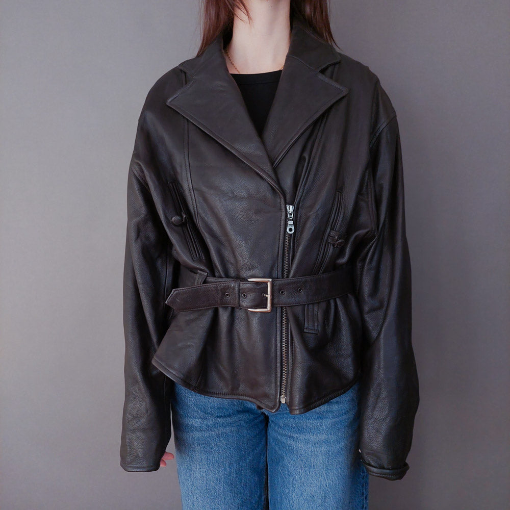 VIN-OUTW-33612 Vintage δερμάτινο jacket perfecto M