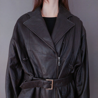 VIN-OUTW-33612 Vintage δερμάτινο jacket perfecto M