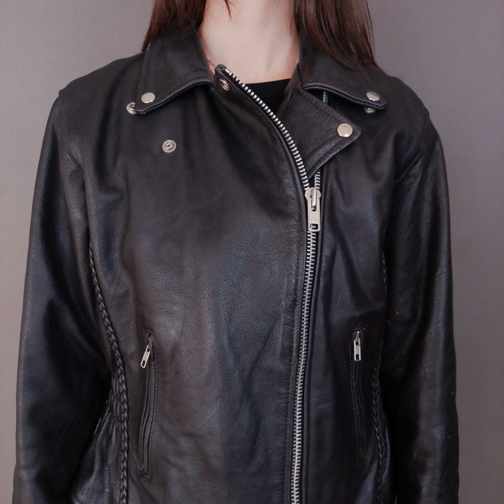 VIN-OUTW-33616 Vintage δερμάτινο jacket perfecto M