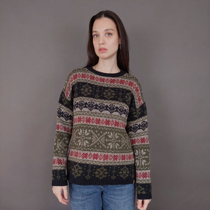 VIN-KNIT-33562 Vintage πλεκτή μάλλινη μπλούζα M