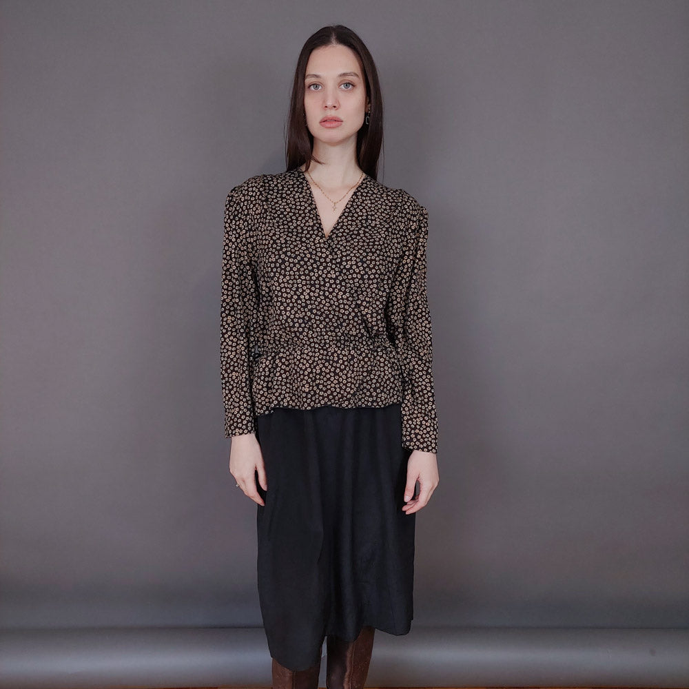 VIN-DR-33586 Vintage φόρεμα 80s style M