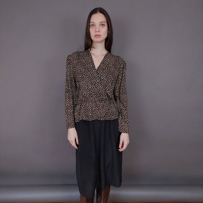 VIN-DR-33586 Vintage φόρεμα 80s style M