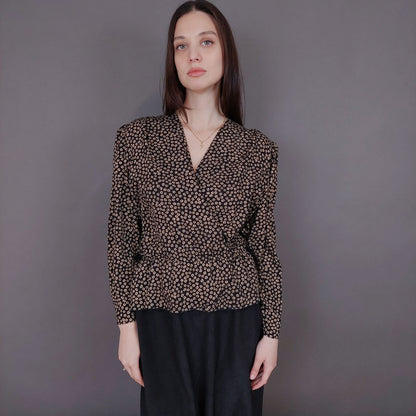 VIN-DR-33586 Vintage φόρεμα 80s style M