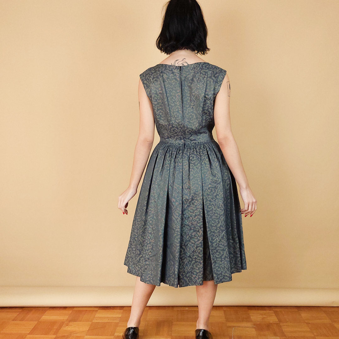 VIN-DR-25412 Vintage φόρεμα εμπριμέ M