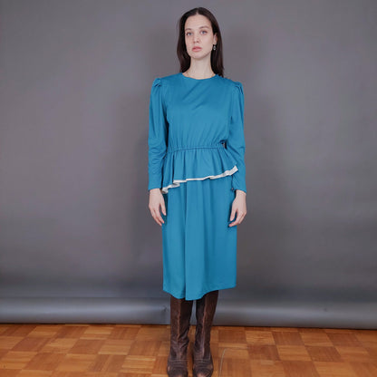 VIN-DR-33577 Vintage φόρεμα βεραμάν M-L