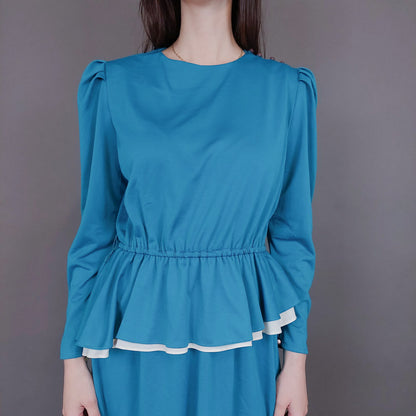 VIN-DR-33577 Vintage φόρεμα βεραμάν M