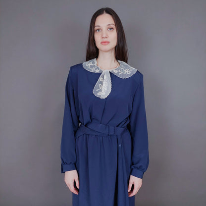 VIN-DR-33573 Vintage φόρεμα μπλε L