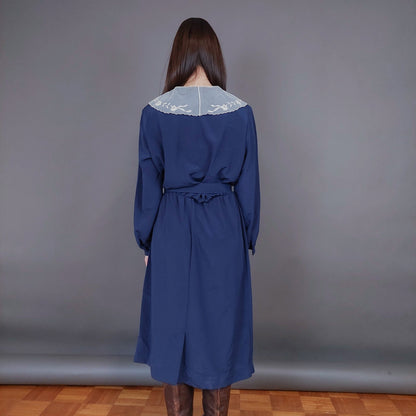 VIN-DR-33573 Vintage φόρεμα μπλε L