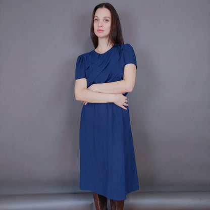 VIN-DR-33572 Vintage φόρεμα μπλε S-M