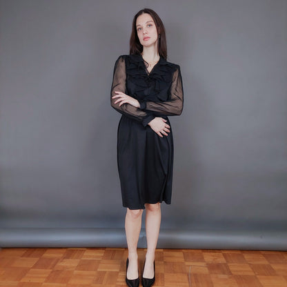 VIN-DR-33571 Vintage φόρεμα μαύρο S