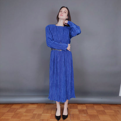 VIN-DR-33570 Vintage φόρεμα ηλεκτρίκ Μ