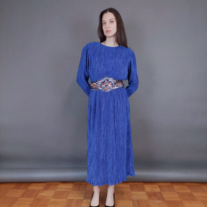 VIN-DR-33570 Vintage φόρεμα ηλεκτρίκ Μ