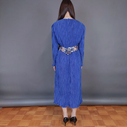 VIN-DR-33570 Vintage φόρεμα ηλεκτρίκ Μ