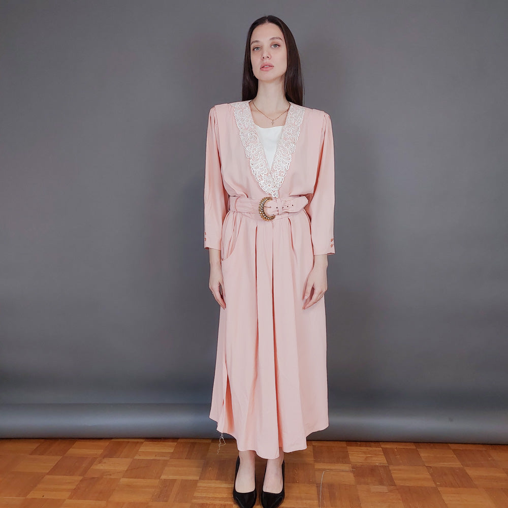 
VIN-DR-33568 Vintage φόρεμα σομόν Μ
