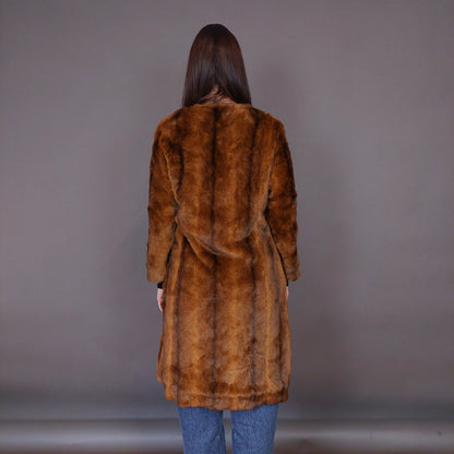 VIN-OUTW-33608 Vintage γούνα οικολογική με funky φόδρα S-M