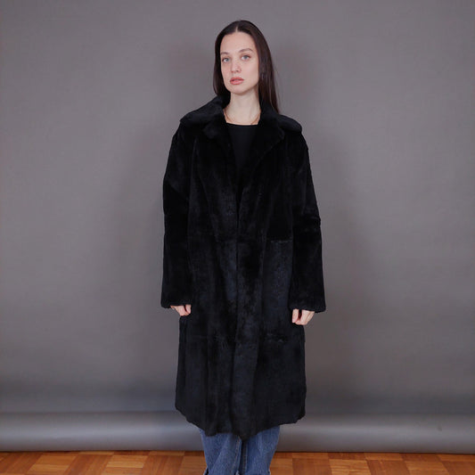 VIN-OUTW-33499 Vintage γούνα αληθινή Rosenberg & Lenhart μαύρη M