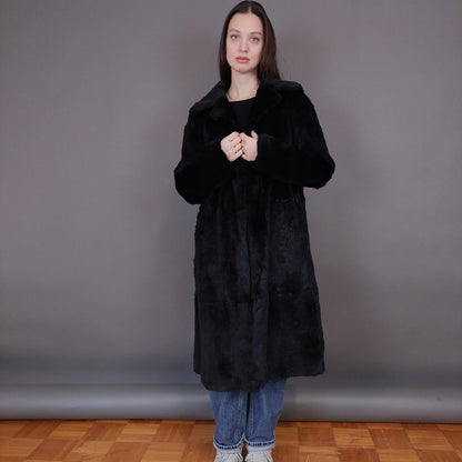 VIN-OUTW-33499 Vintage γούνα αληθινή Rosenberg & Lenhart μαύρη M