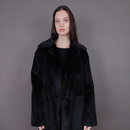 VIN-OUTW-33499 Vintage γούνα αληθινή Rosenberg & Lenhart μαύρη M