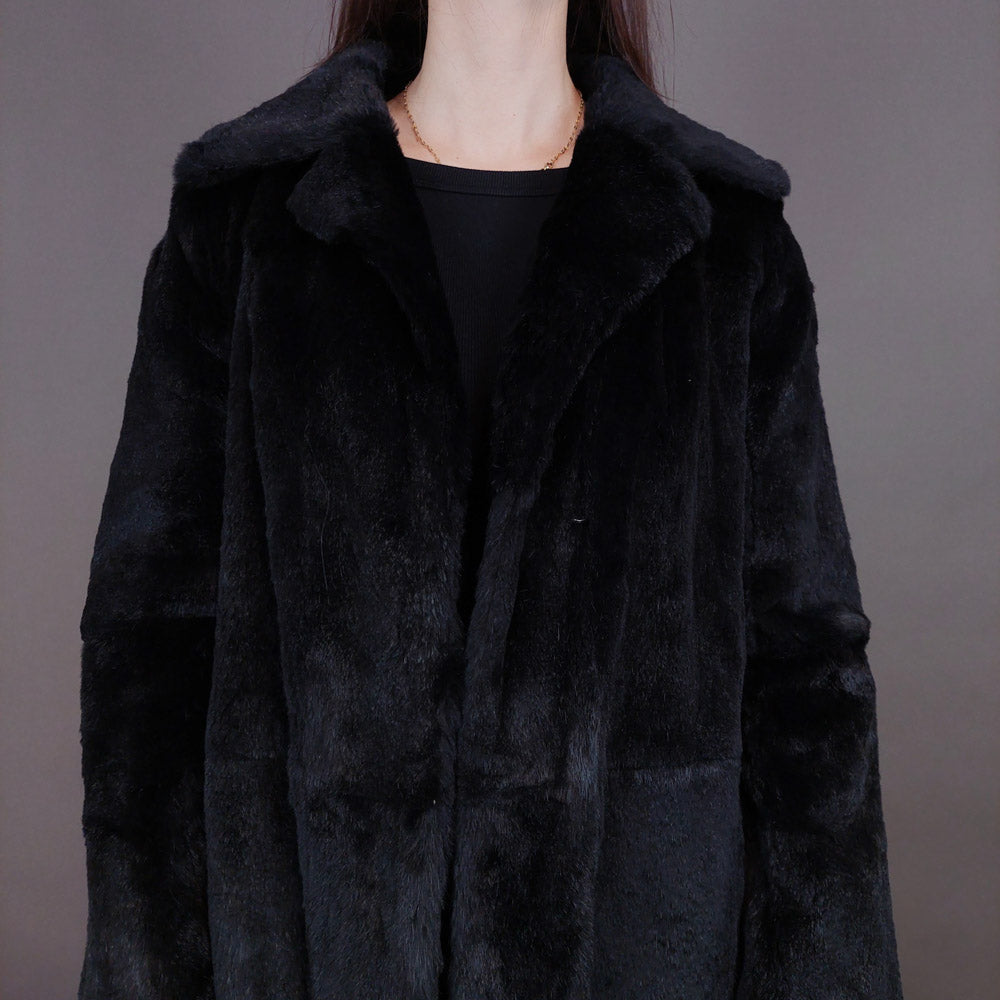 VIN-OUTW-33499 Vintage γούνα αληθινή Rosenberg & Lenhart μαύρη M