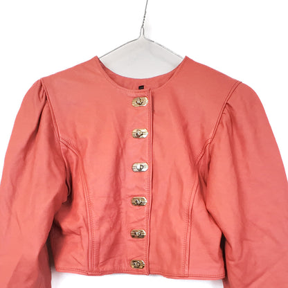 VIN-OUTW-35509 Vintage δερμάτινο jacket 80's style S