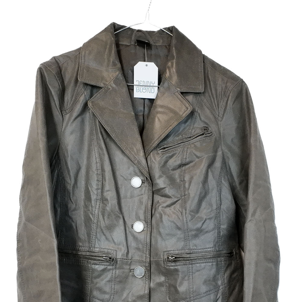 VIN-OUTW-35502 Vintage δερμάτινο jacket 00's style M-L