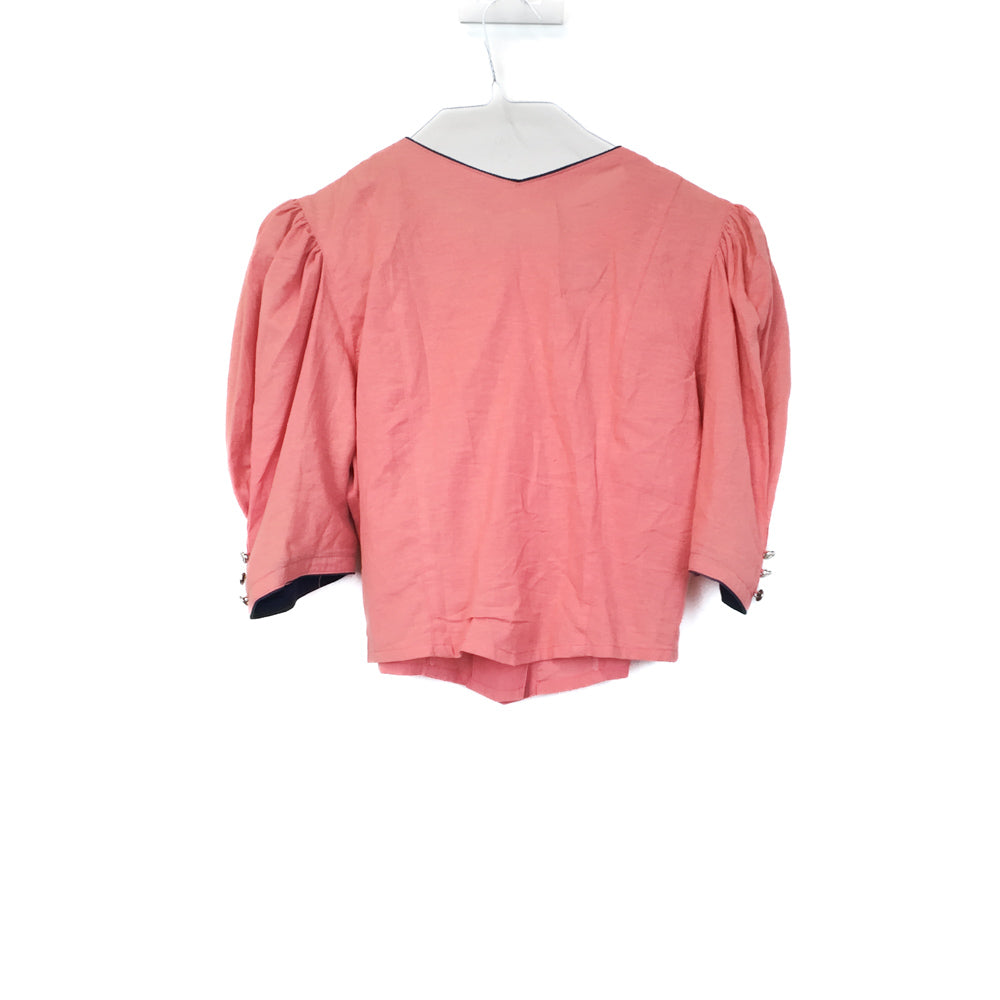 VIN-BLO-35495 Vintage top trachten style S-M