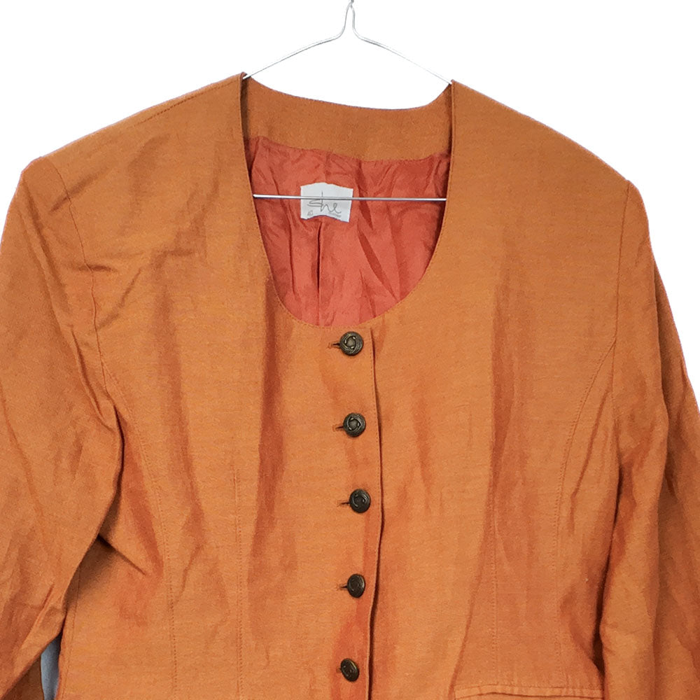 VIN-OUTW-35479 Vintage λεπτό πανωφόρι σακάκι L