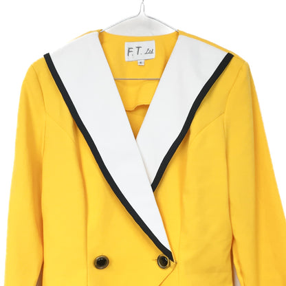 VIN-OUTW-35492 Vintage λεπτό πανωφόρι σακάκι 80's style M