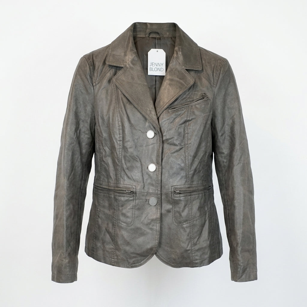 VIN-OUTW-35502 Vintage δερμάτινο jacket 00's style M-L