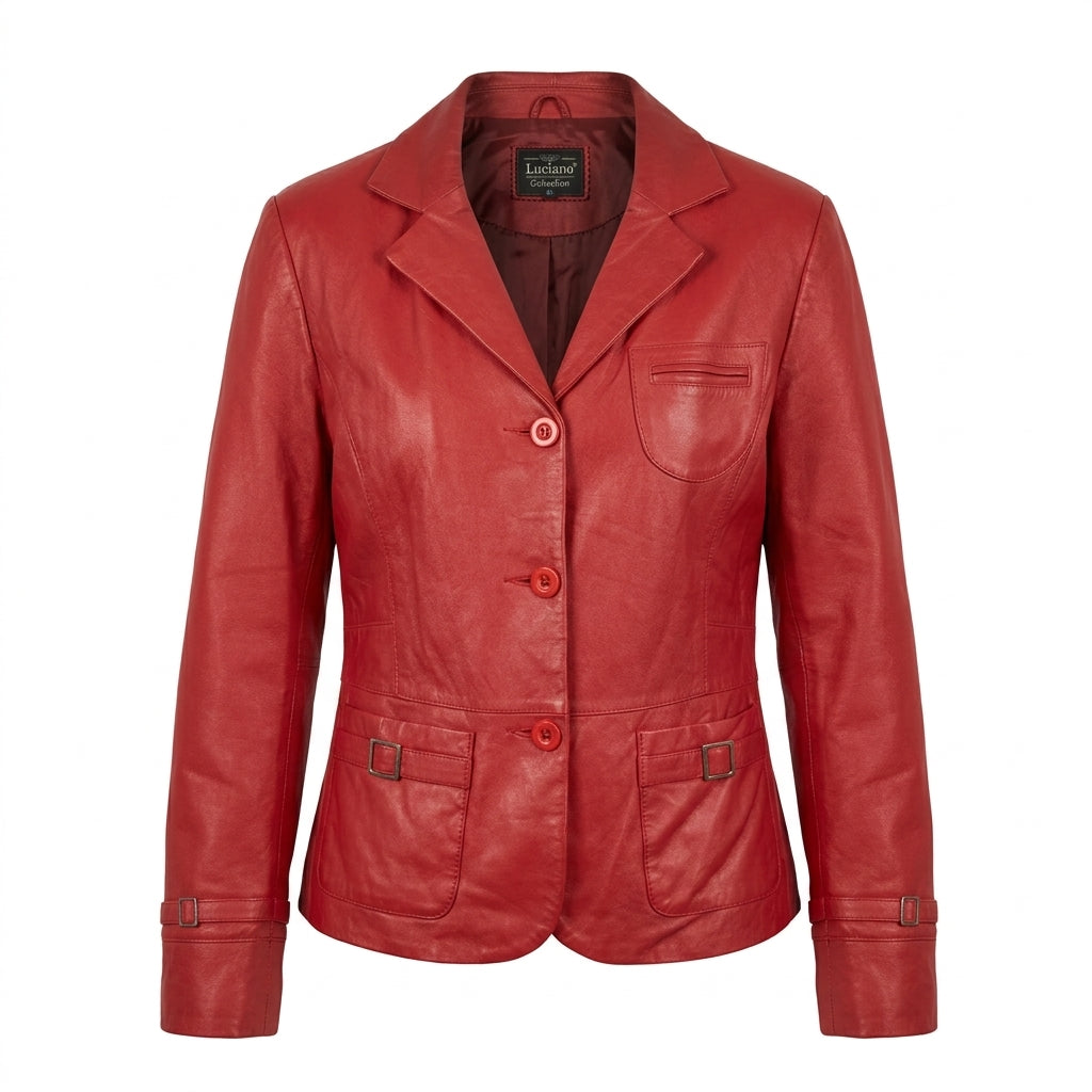 VIN-OUTW-35500 Vintage δερμάτινο jacket 00's style L