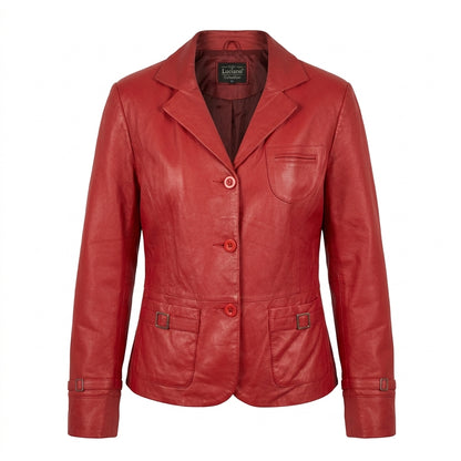 VIN-OUTW-35500 Vintage δερμάτινο jacket 00's style L