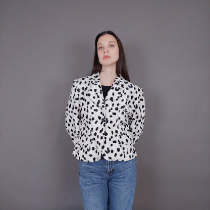 VIN-OUTW-33500 Vintage σακάκι από γούνα οικολογική S