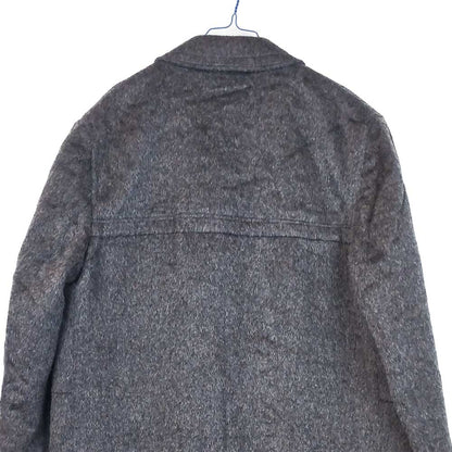 VIN-OUTW-33541 Vintage παλτό μάλλινο με μοχέρ γκρι L