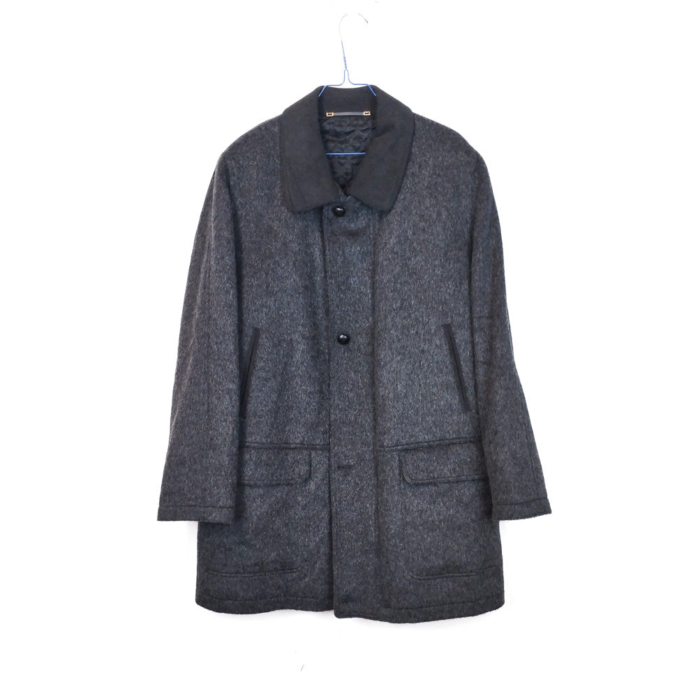 VIN-OUTW-33537 Vintage παλτό μάλλινο με μοχέρ Μ