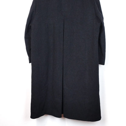 VIN-OUTW-33542 Vintage παλτό μάλλινο με κασμίρ μαύρο L