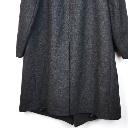 VIN-OUTW-33543 Vintage παλτό μάλλινο γκρι XL