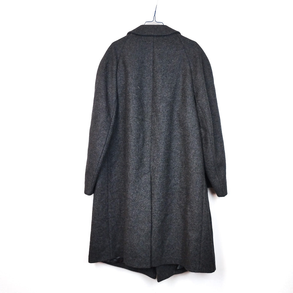 VIN-OUTW-33543 Vintage παλτό μάλλινο γκρι XL