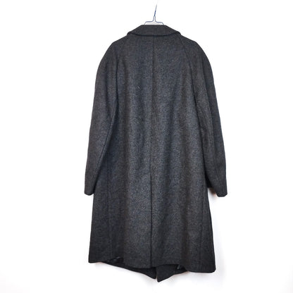 VIN-OUTW-33543 Vintage παλτό μάλλινο γκρι XL