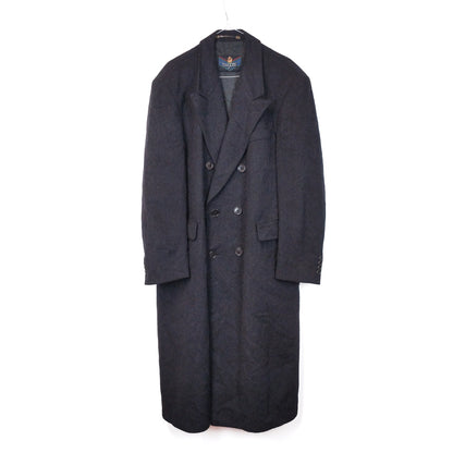 VIN-OUTW-33551 Vintage παλτό μάλλινο σταυροκουμπωτό Bugatti L