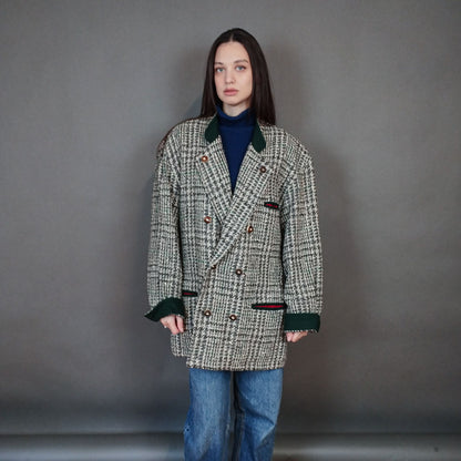 VIN-OUTW-33312 Vintage παλτό μάλλινο γυναικείο L