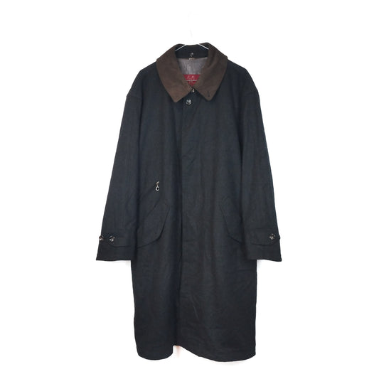 VIN-OUTW-33298 Vintage μάλλινο παλτό unisex L-XL