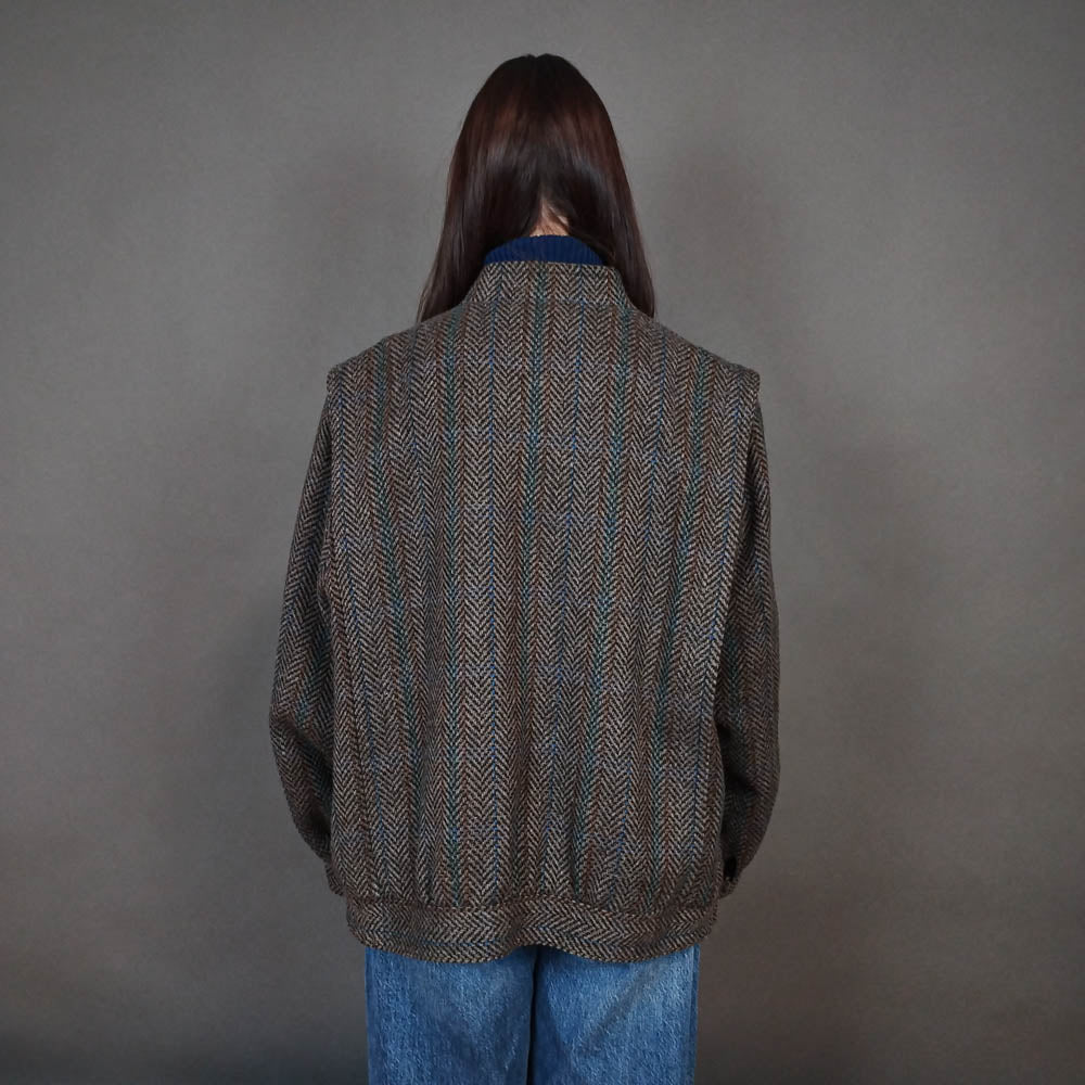 VIN-OUTW-33313 Vintage παλτό μάλλινο γυναικείο M-L