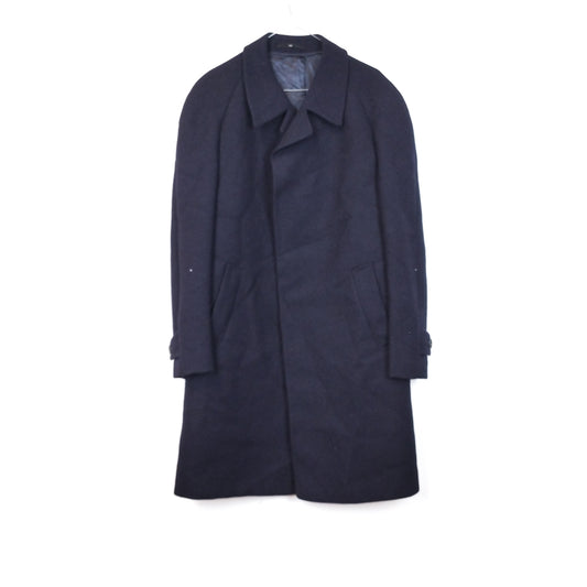 VIN-OUTW-33548 Vintage παλτό μάλλινο μπλε Μ-L