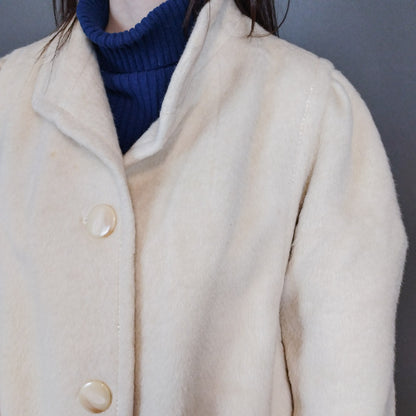 VIN-OUTW-33314 Vintage παλτό μάλλινο γυναικείο M