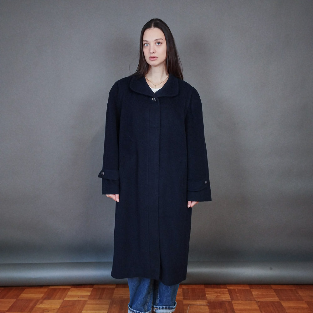 VIN-OUTW-33319 Vintage παλτό ολόμαλλο γυναικείο με κασμίρ L